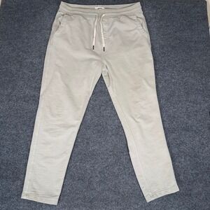 Buck Mason Sweatpants Drawstring Lounge Jogger Casual Comfy Mens Beige 2XL 38x30